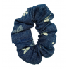 Denim Butterflies Mini Scrunchie