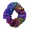 Purple Rainbow Bubble Mini Scrunchie