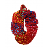 Red Rainbow Bubble Mini Scrunchie