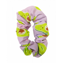 Purple Avocado Mini Scrunchie