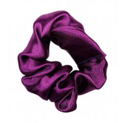 Lollipop Purple Satin Mini Scrunchie