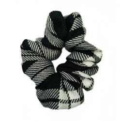 Black and White Tartan Mini...
