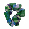Green and Purple Tartan Mini Scrunchie