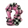 Pink Tartan Mini Scrunchie