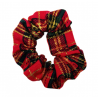 Red Tartan Mini Christmas Scrunchie