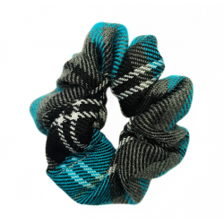 Turquoise and Grey Tartan...