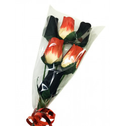 Wooden Rose Bouquet - Black...