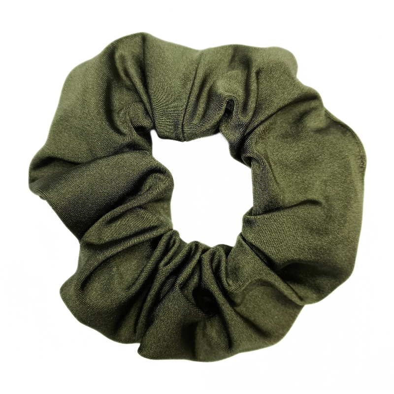 Khaki Green Swim Scrunchie