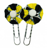 Paperclip Bookmark - Yellow & Black Spots