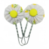 Paperclip Bookmark - White & Yellow Floral
