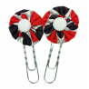 Paperclip Bookmark - Red & Black Spot