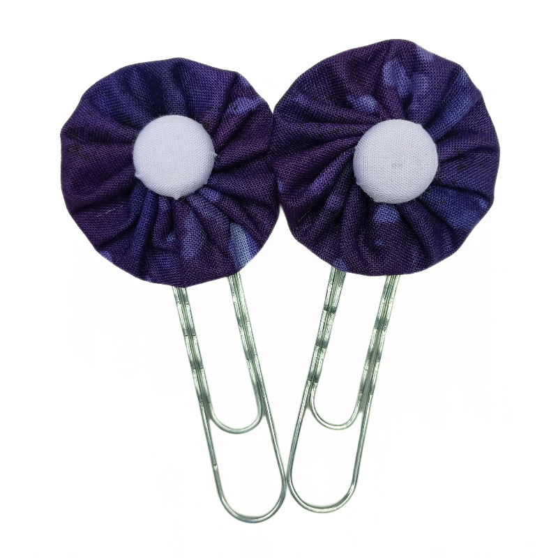 Paperclip Bookmark - Purple Splat