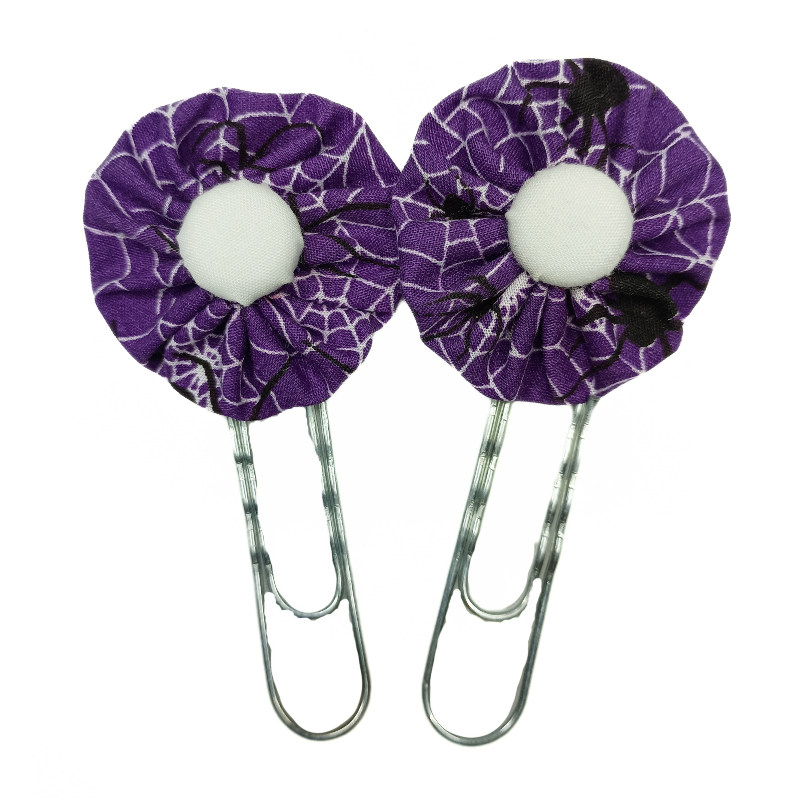 Paperclip Bookmark - Purple Spider