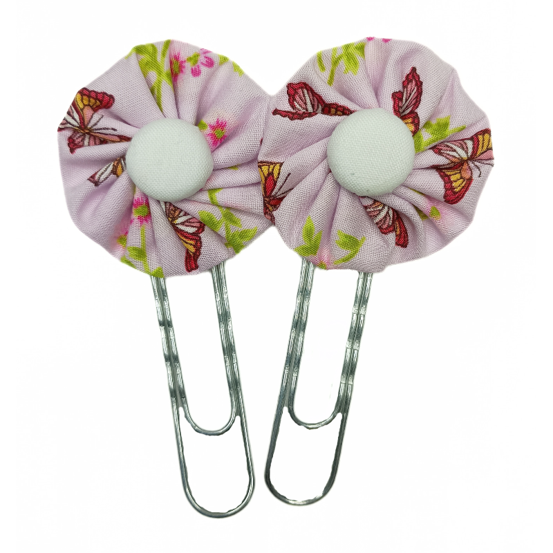 Paperclip Bookmark - Pink Butterfly