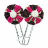 Paperclip Bookmark - Magenta & Black Spot