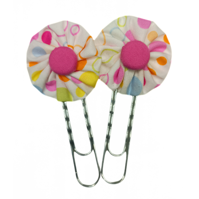 Paperclip Bookmark - Funky Circles