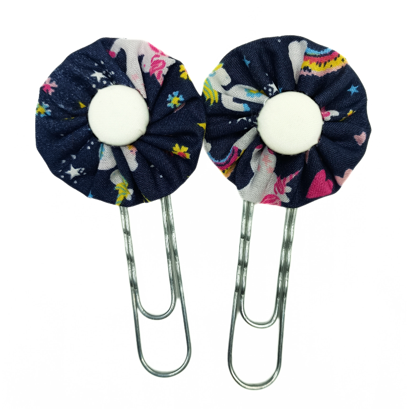 Paperclip Bookmark - Blue Unicorn