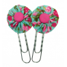 Paperclip Bookmark - Blue & Pink Floral