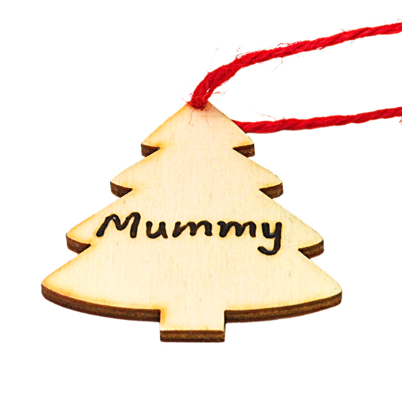 Personalised Wooden Christmas Tree Decoration