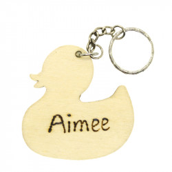 Personalised Duck Keyring