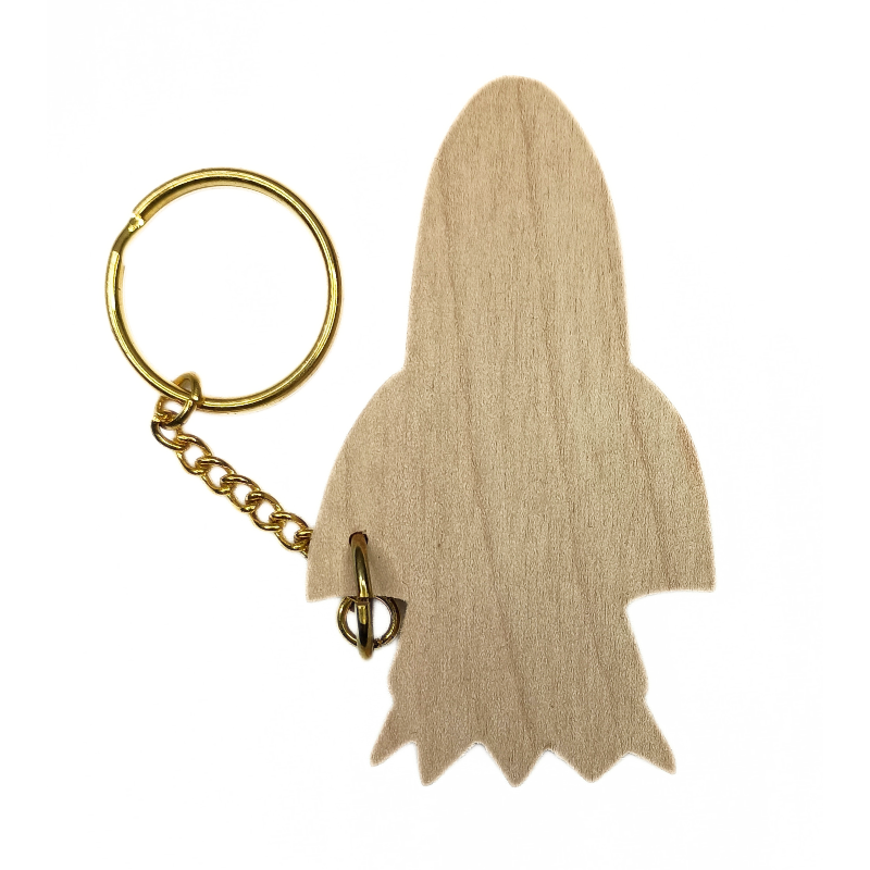 Personalised Rocket Keyring
