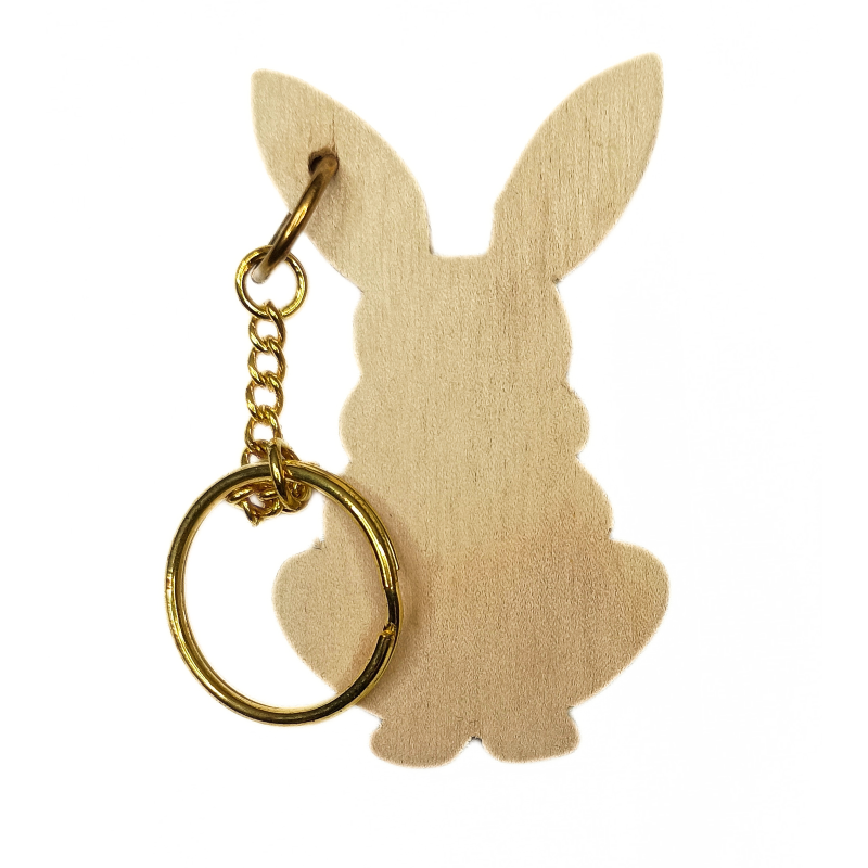 Personalised Rabbit Keyring 3