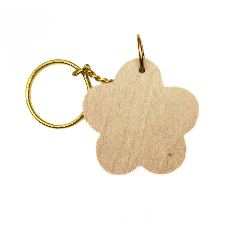 Personalised Flower Keyring