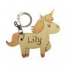 Personalised Unicorn Keyring