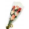 Wooden Rose Bouquet - Terracotta, White/Wine/Red
