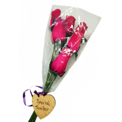 Wooden Rose Bouquet - Hot...