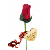Single Wooden Rose - Wine - Best Mum in the World