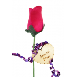 Single Wooden Rose - Hot...