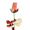 Single Wooden Rose - Pink - Mummy