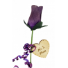 Single Wooden Rose - Violet - No 1 Mum
