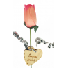 Single Wooden Rose - Pink - Someone Special
