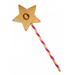 Wooden Wand - with Initial "O"