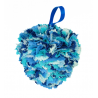 Blue Fabric Heart Decoration