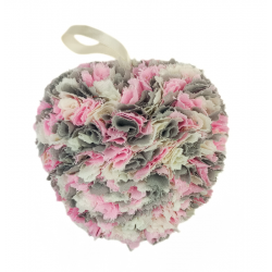 Pink, Cream & Grey Fabric...