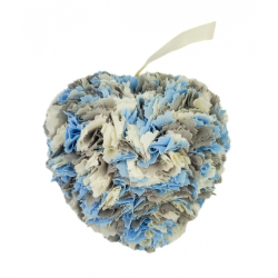 Blue, Cream & Grey Fabric...