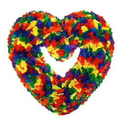 25cm Fabric Heart Wreath...