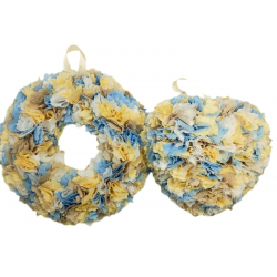 12cm Fabric Wreath with...