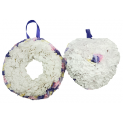 Fabric Wreath with Lights...
