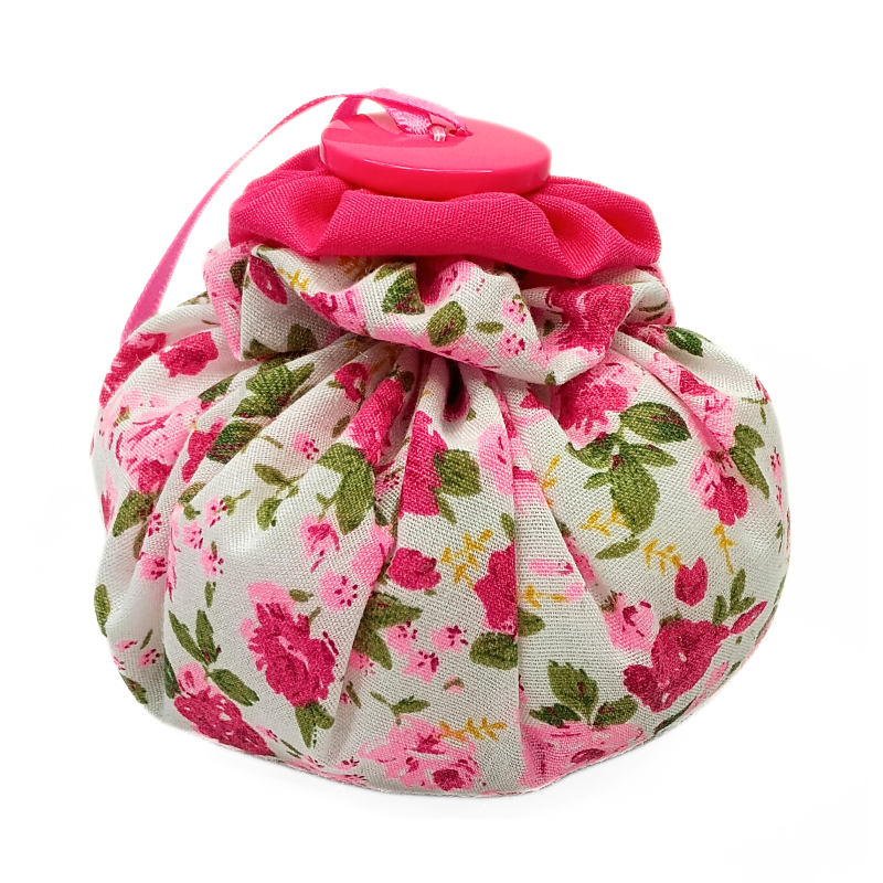 Lavender Puff - White & Hot Pink Floral