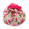 Lavender Puff - White & Hot Pink Floral