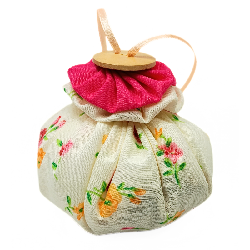 Lavender Puff - Peach, Orange & Pink Floral