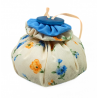 Lavender Puff - Peach, Orange & Blue Floral
