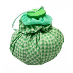 Lavender Puff - Mint Gingham
