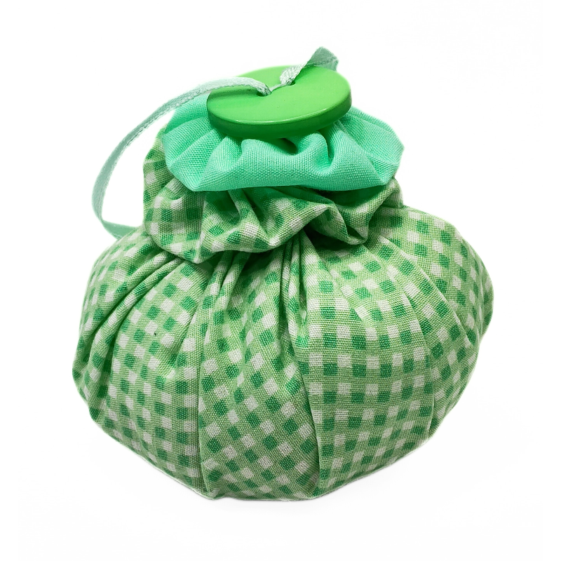 Lavender Puff - Mint Gingham