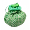 Lavender Puff - Mint Gingham
