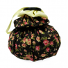 Lavender Puff - Black Floral
